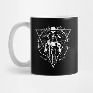 Skull Ride Vintage Motorcycle Mug